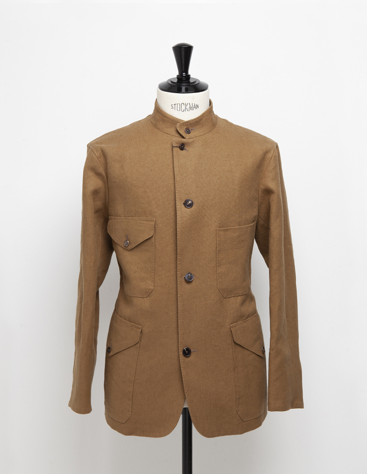 TROPICAL OFFICER Linen Jacket