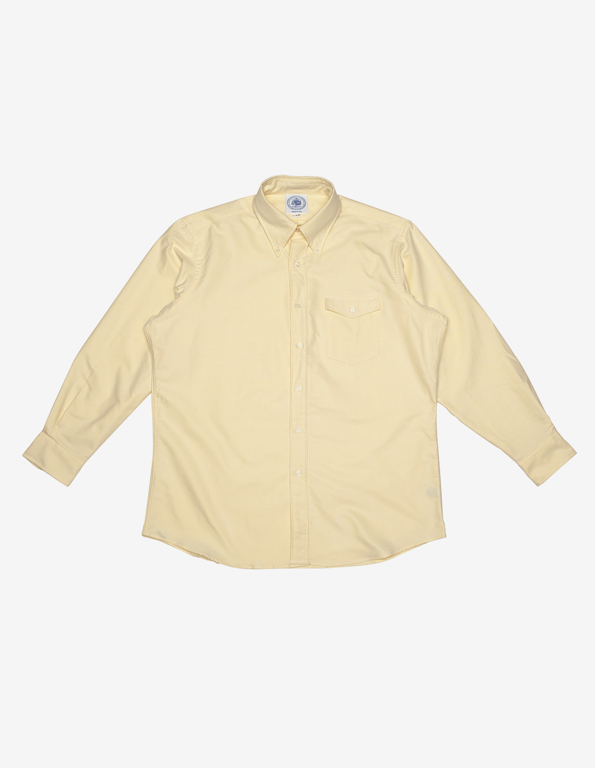 Oxford Dress Shirt  With Flap Pocket (Yellow)
