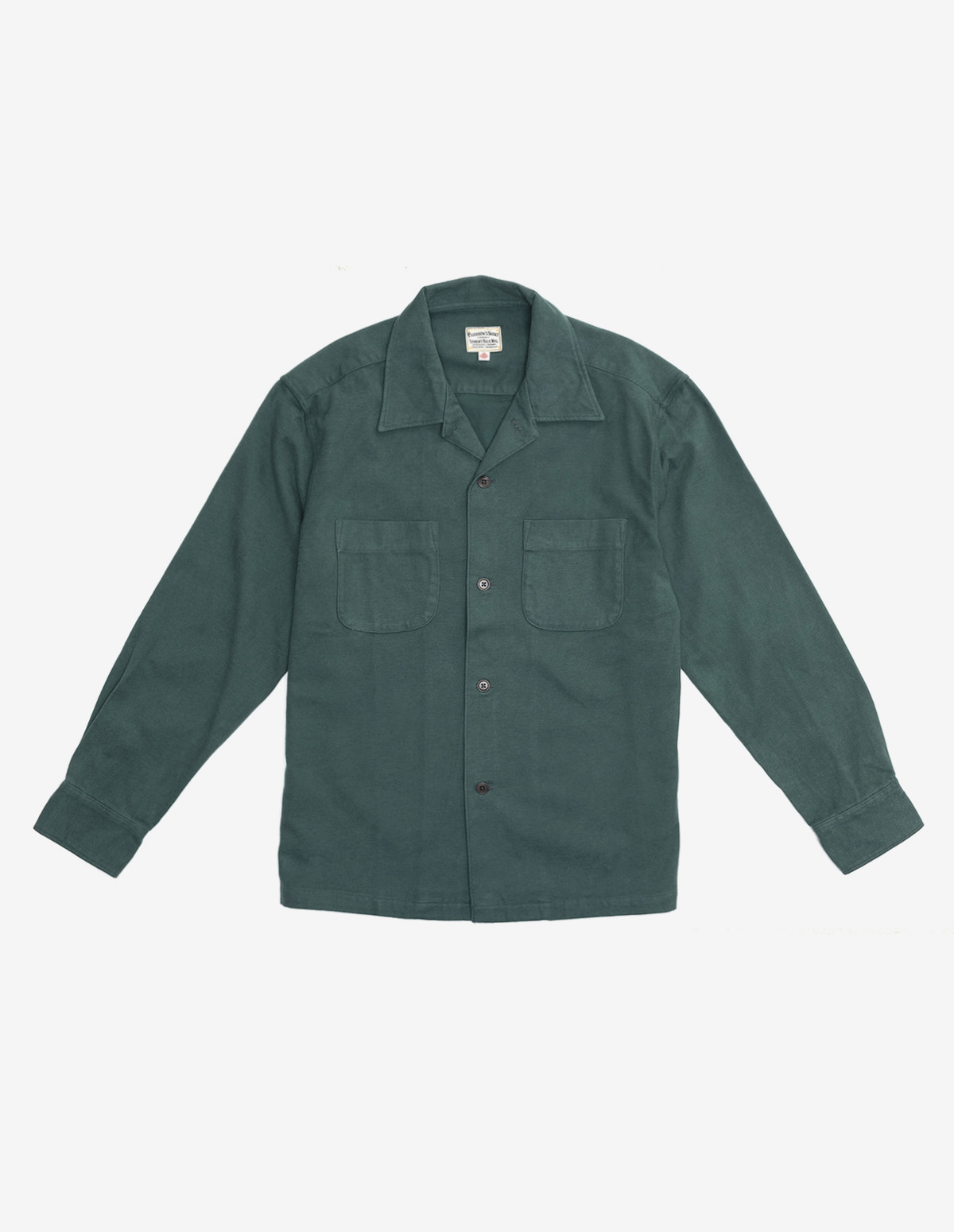22W-POS1 Open Collar Heavy Flannel Shirts