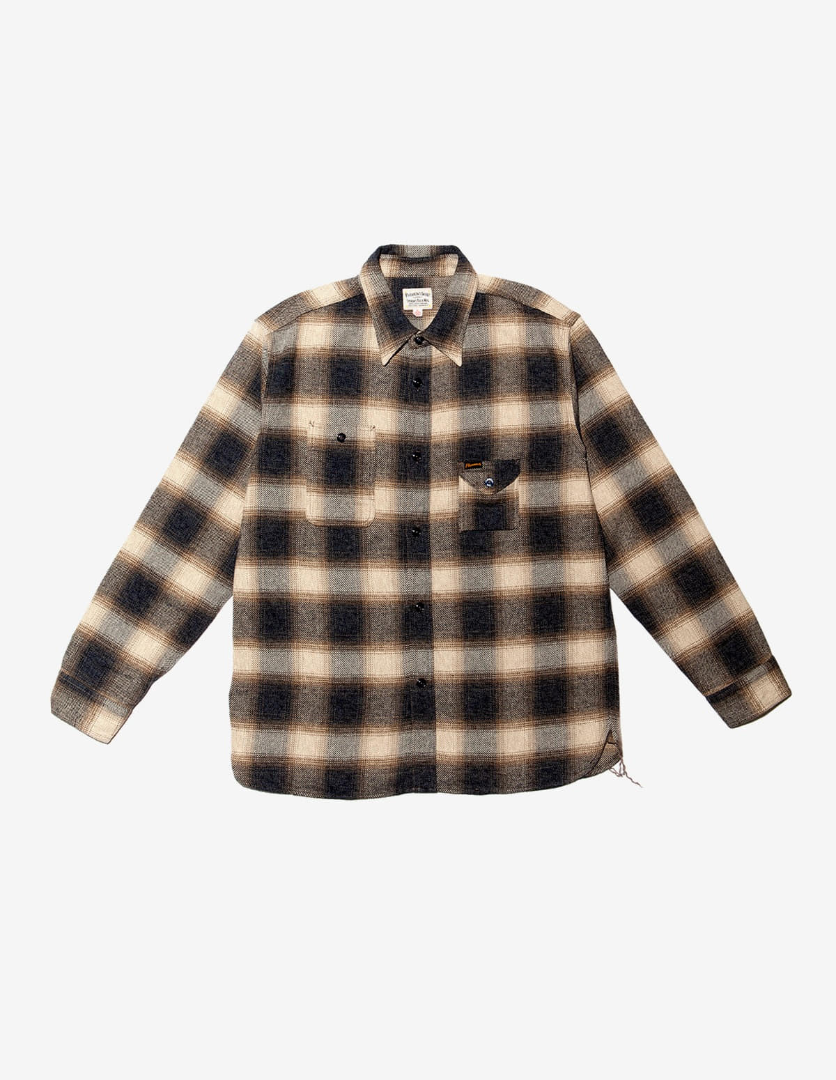 21W-750WS-C Ombre Check Flannel Work Shirt