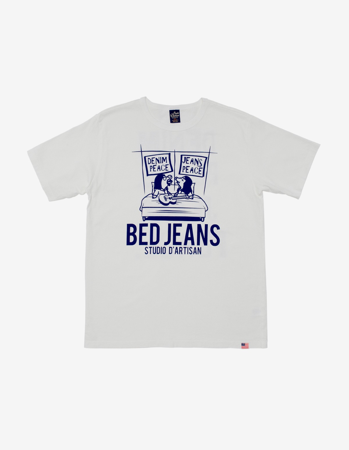 8065B USA cotton print T-shirt
