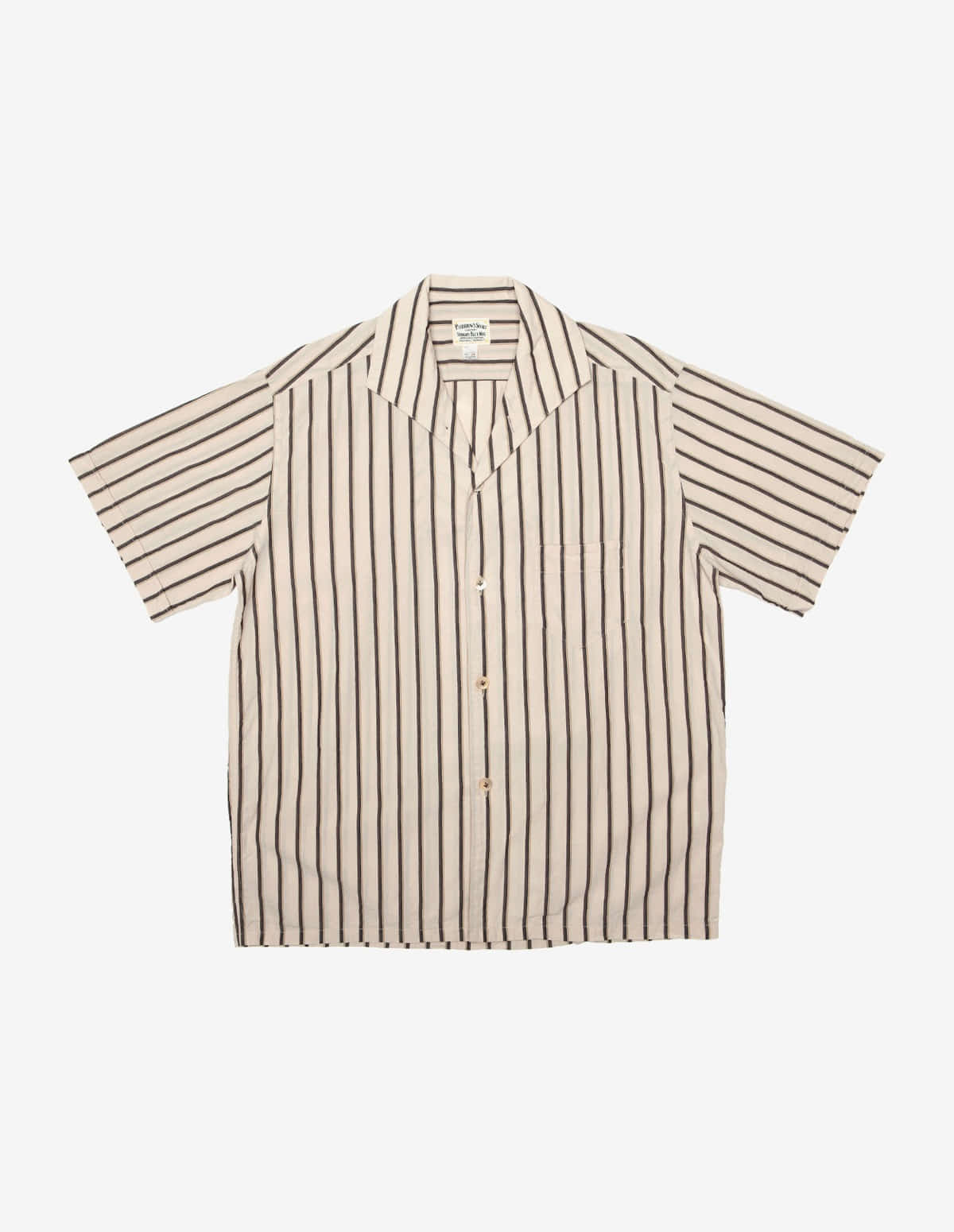 22S-PICS2 Italian Collar Short Sleeve Stripe Shirts