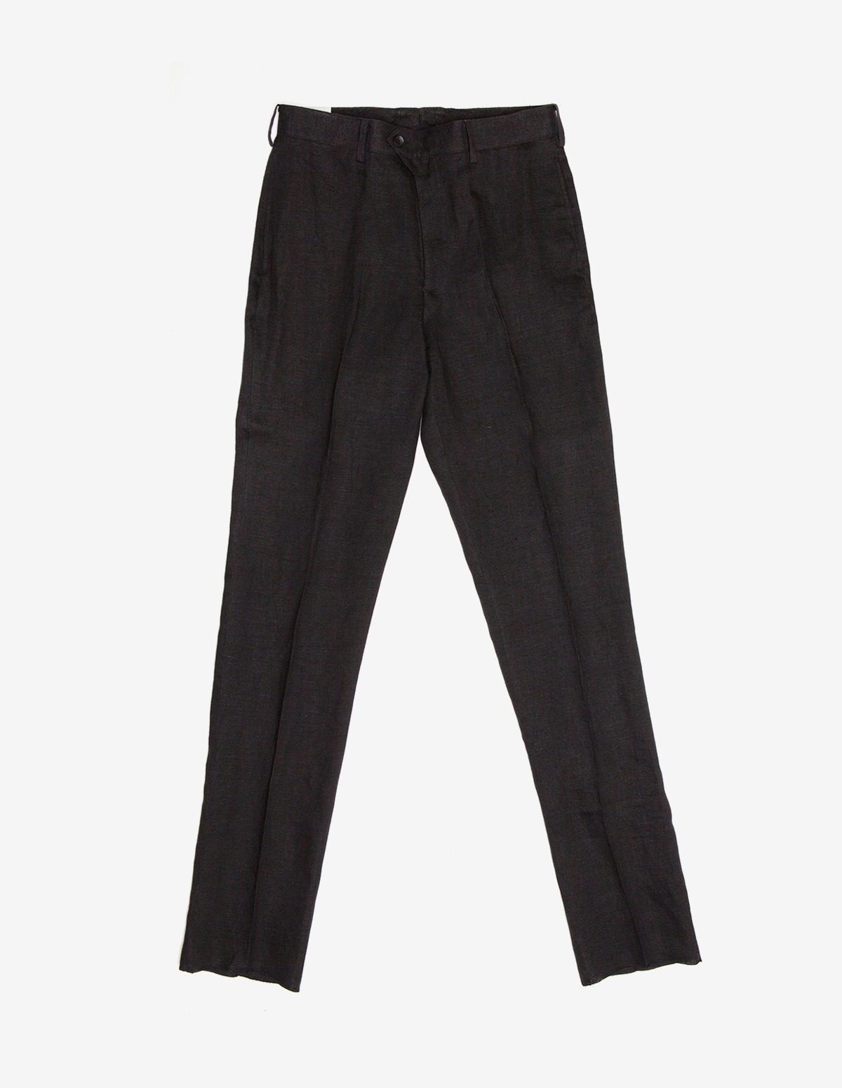 OR-1085A Black Linen Trousers