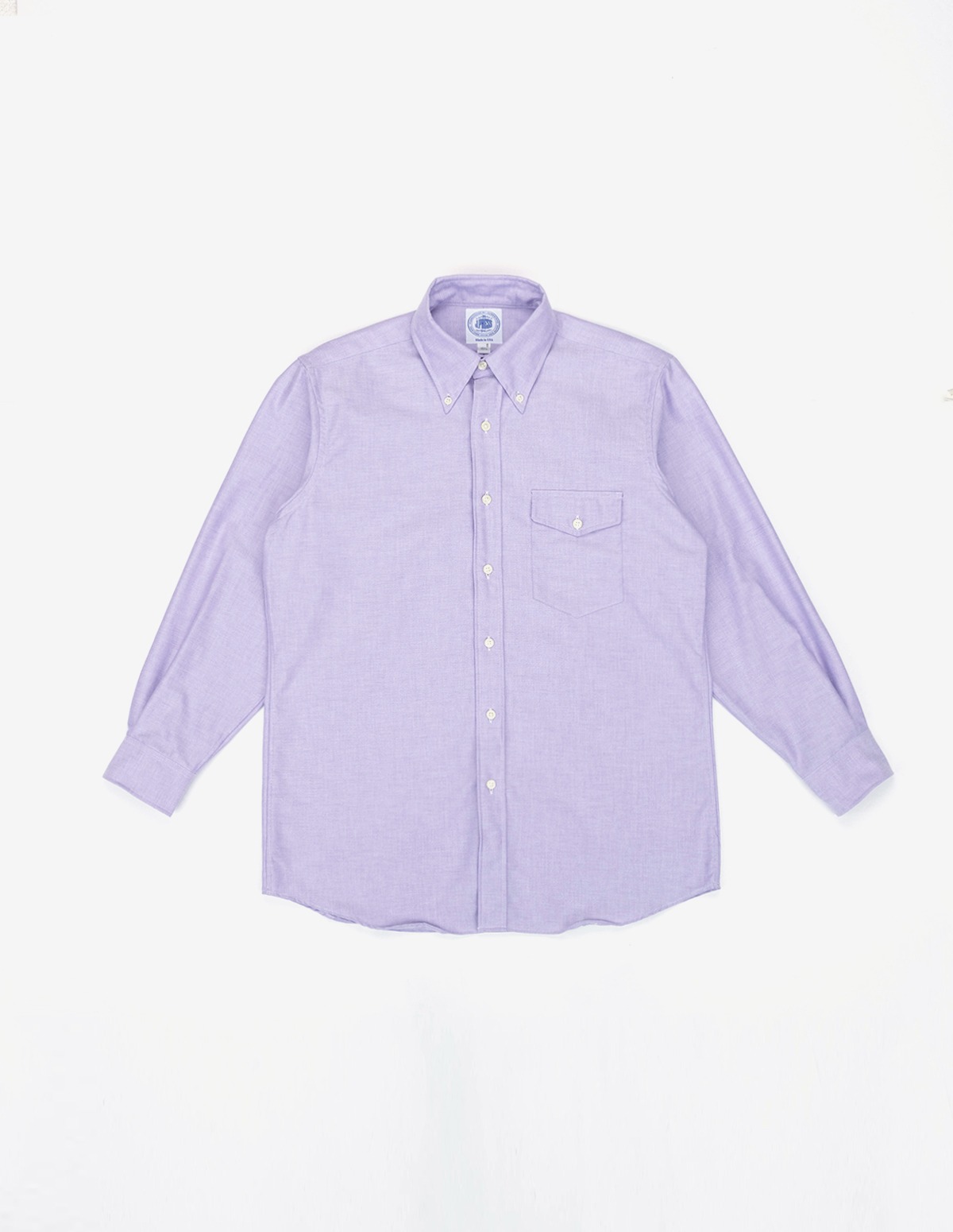 Oxford Dress Shirt  With Flap Pocket (Light Purple)