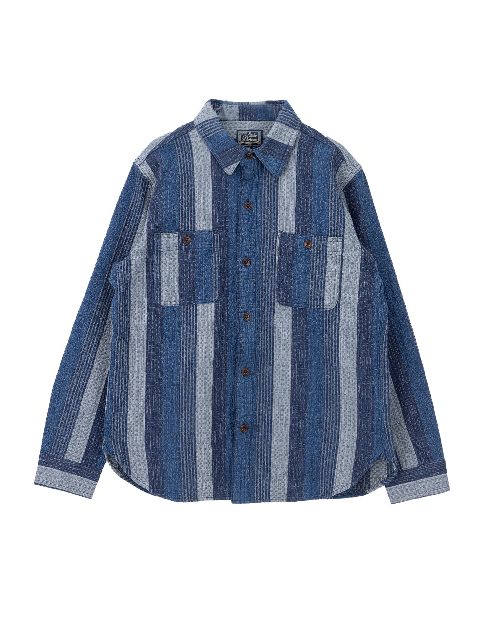 5676 Noragi Sashiko Shirts (Blue)