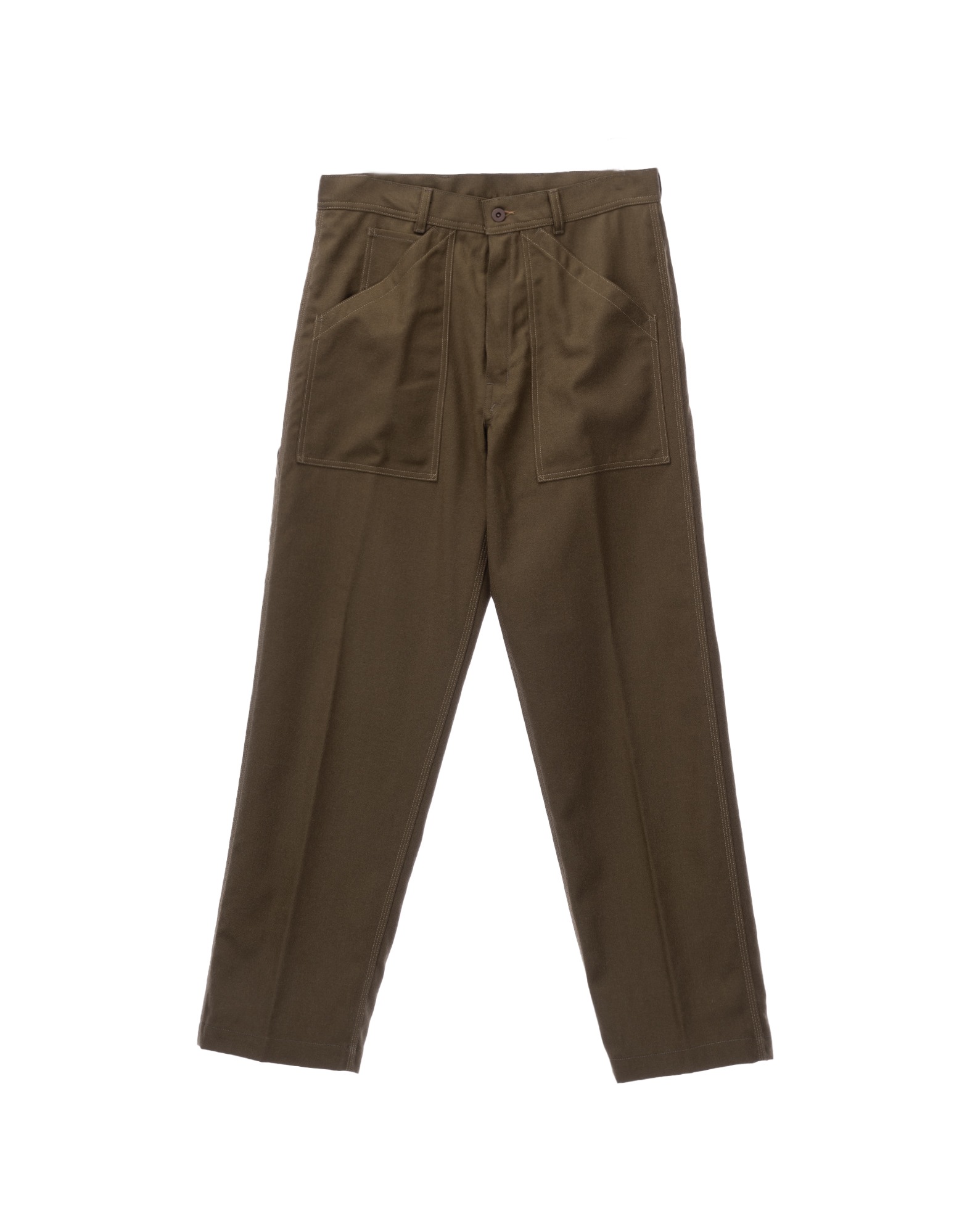 PAUL Rover Wool Twill Trousers (Olive)