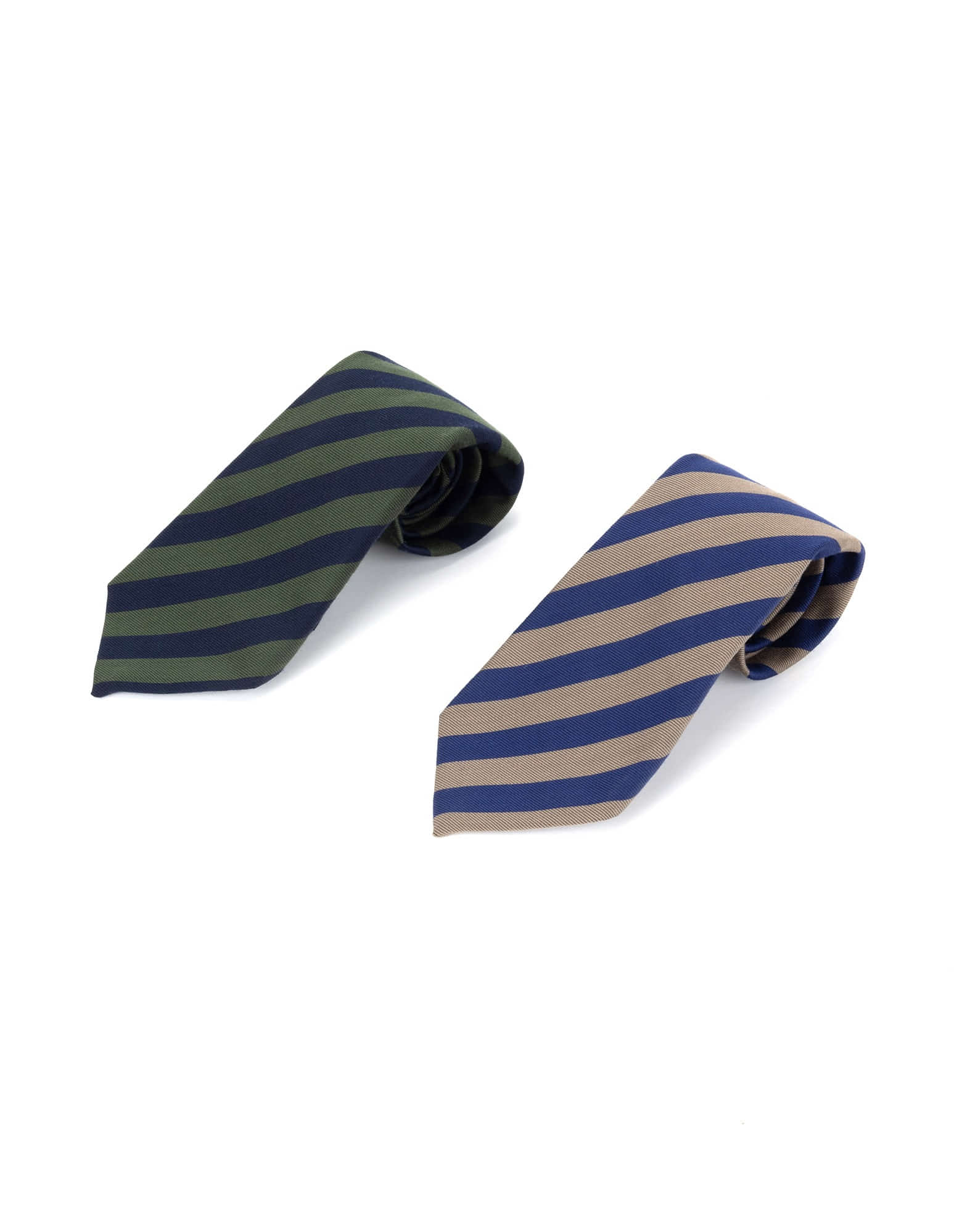 Regimental  Wool Silk Tie (2 Colors)