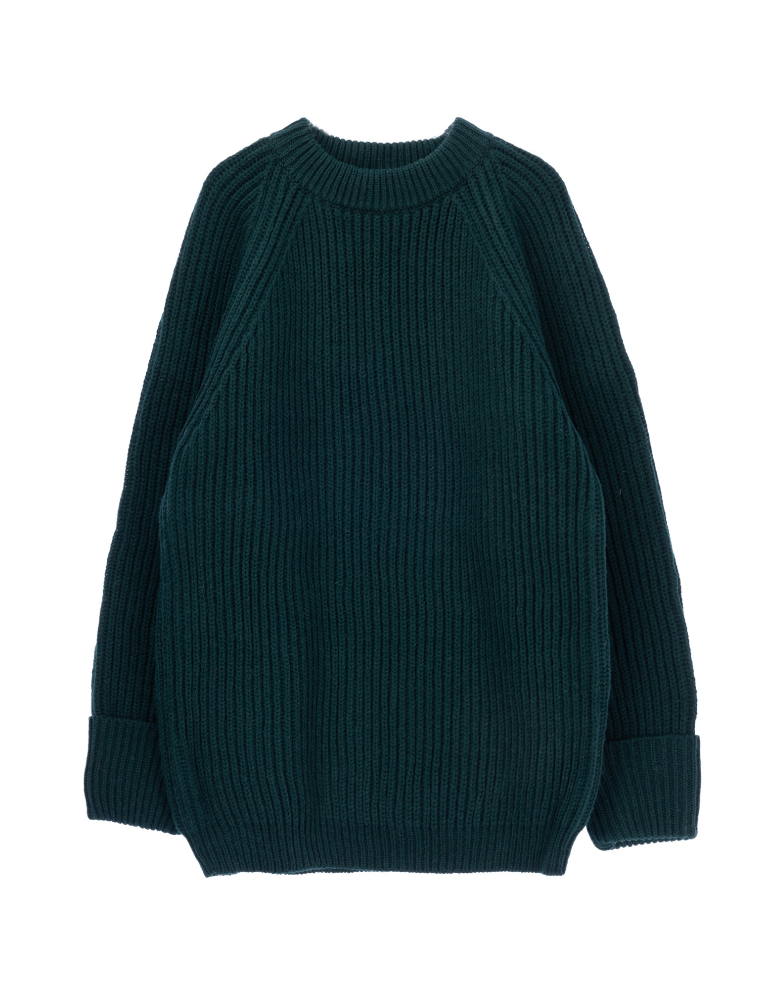 Fisher Man Sweater Shetland Wool (Green)