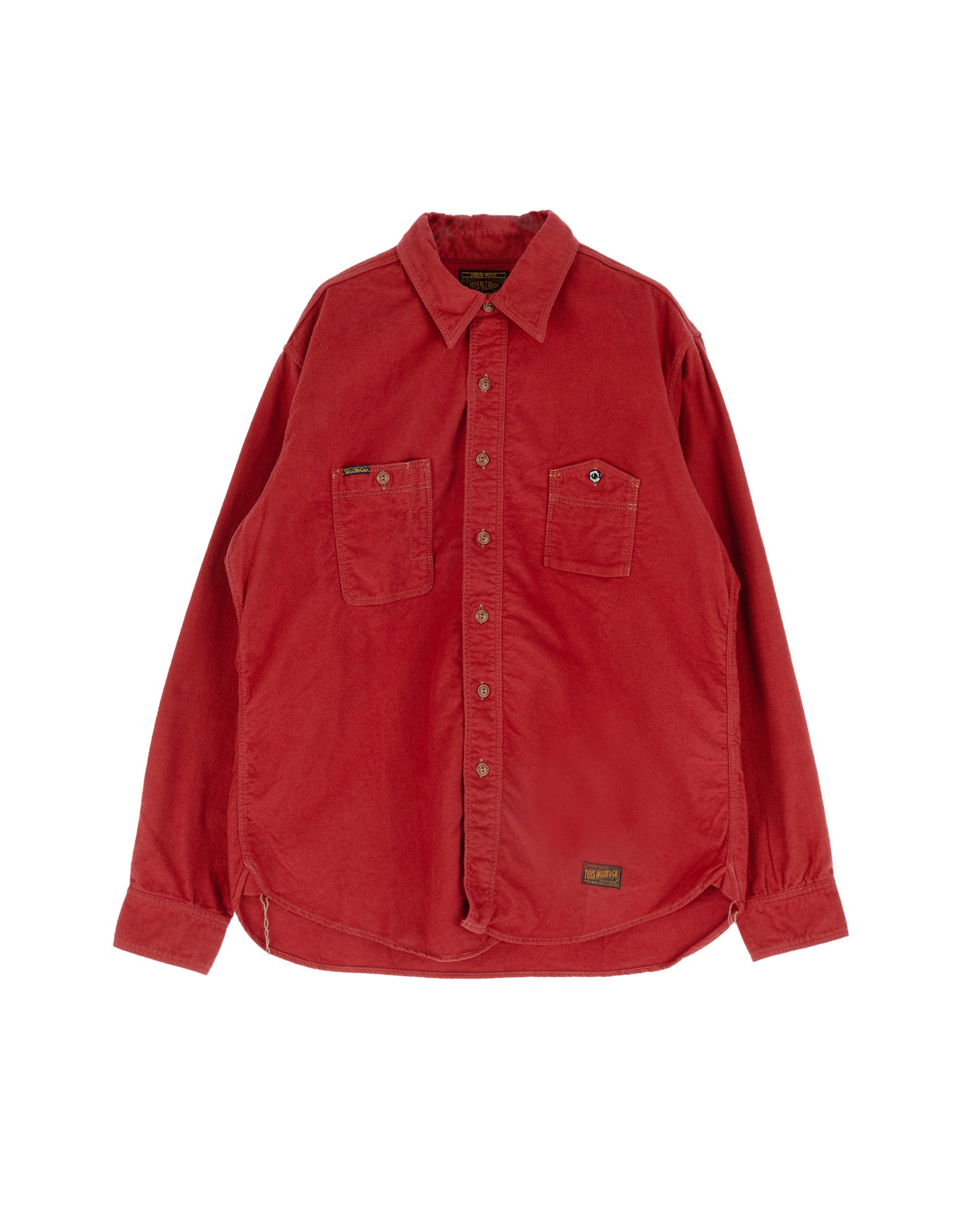 TMS2307 TOYS McCOY &amp; CO. OIL DIGGER COTTON FLANNEL SHIRT (Red)