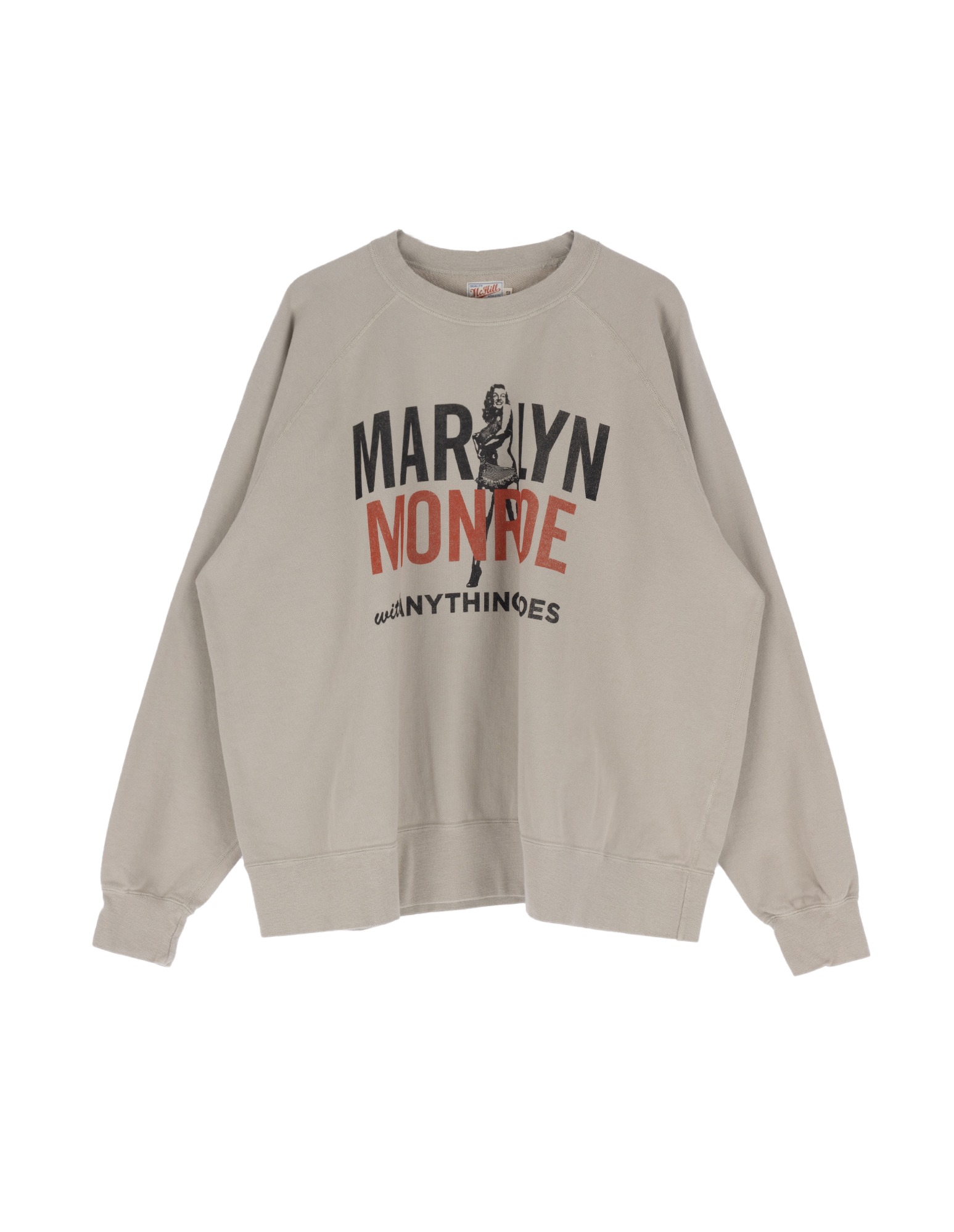 TMC2358 SWEAT SHIRT MARILYN MONROE &quot;ANYTHING GOES&quot; (Sand)