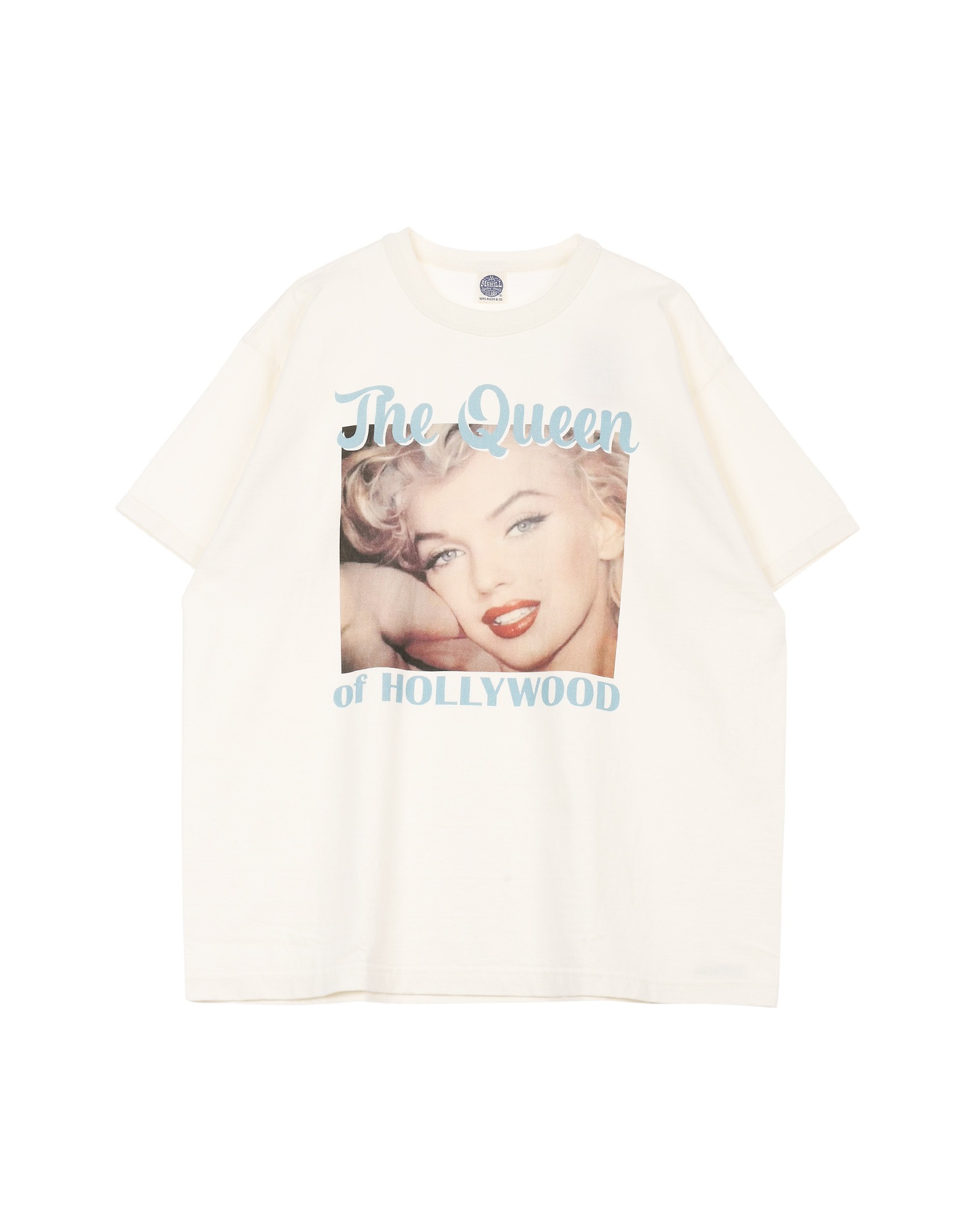 TMC2414 MARILYN MONROE TEE &quot;The Queen of HOLLYWOOD&quot; (Offwhite)