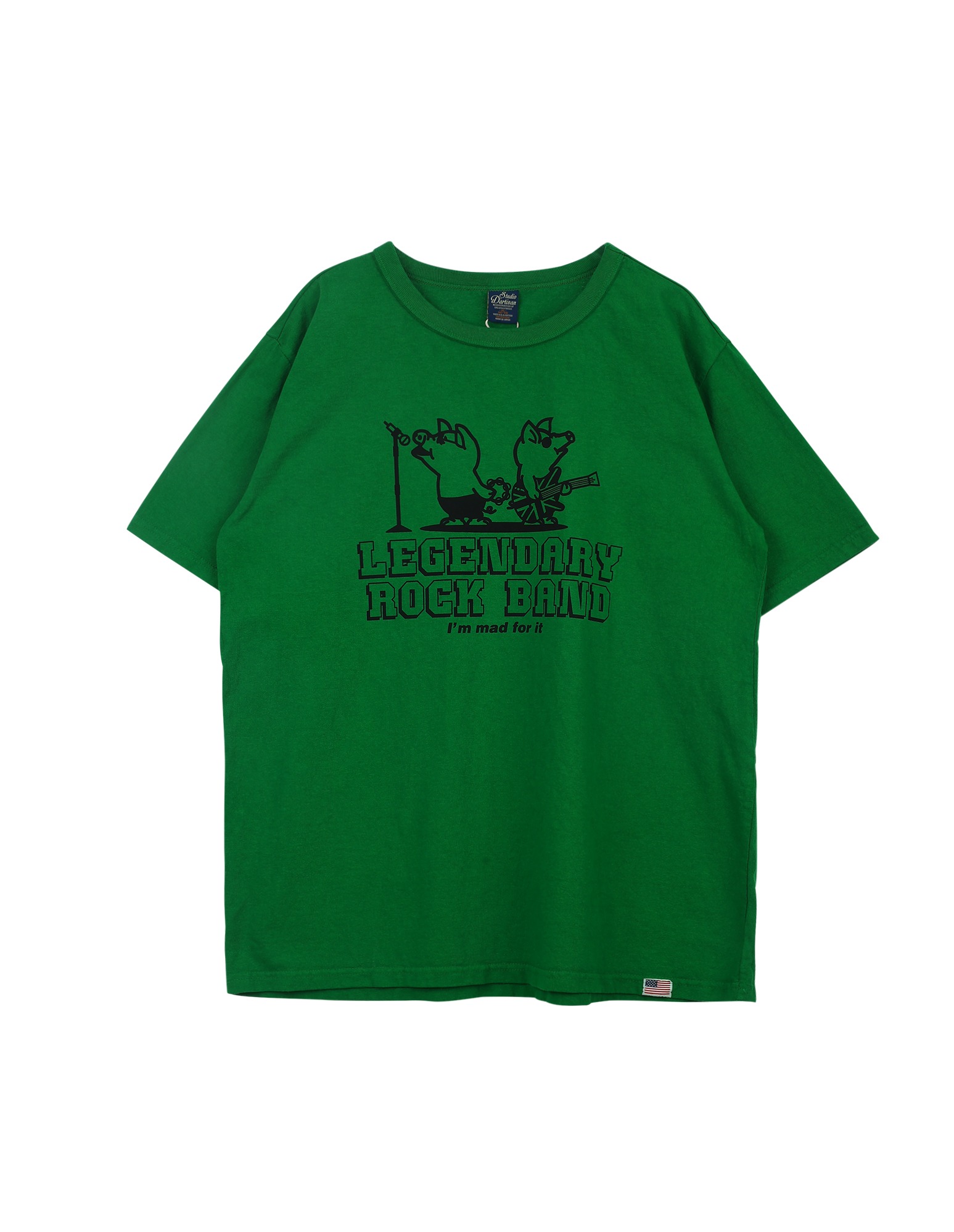 8144B USA cotton print T-shirt (Green)