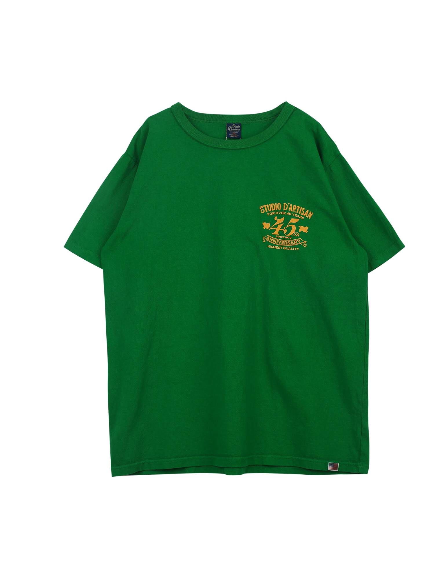 SP-095 45th USA cotton print T-shirt (Green)