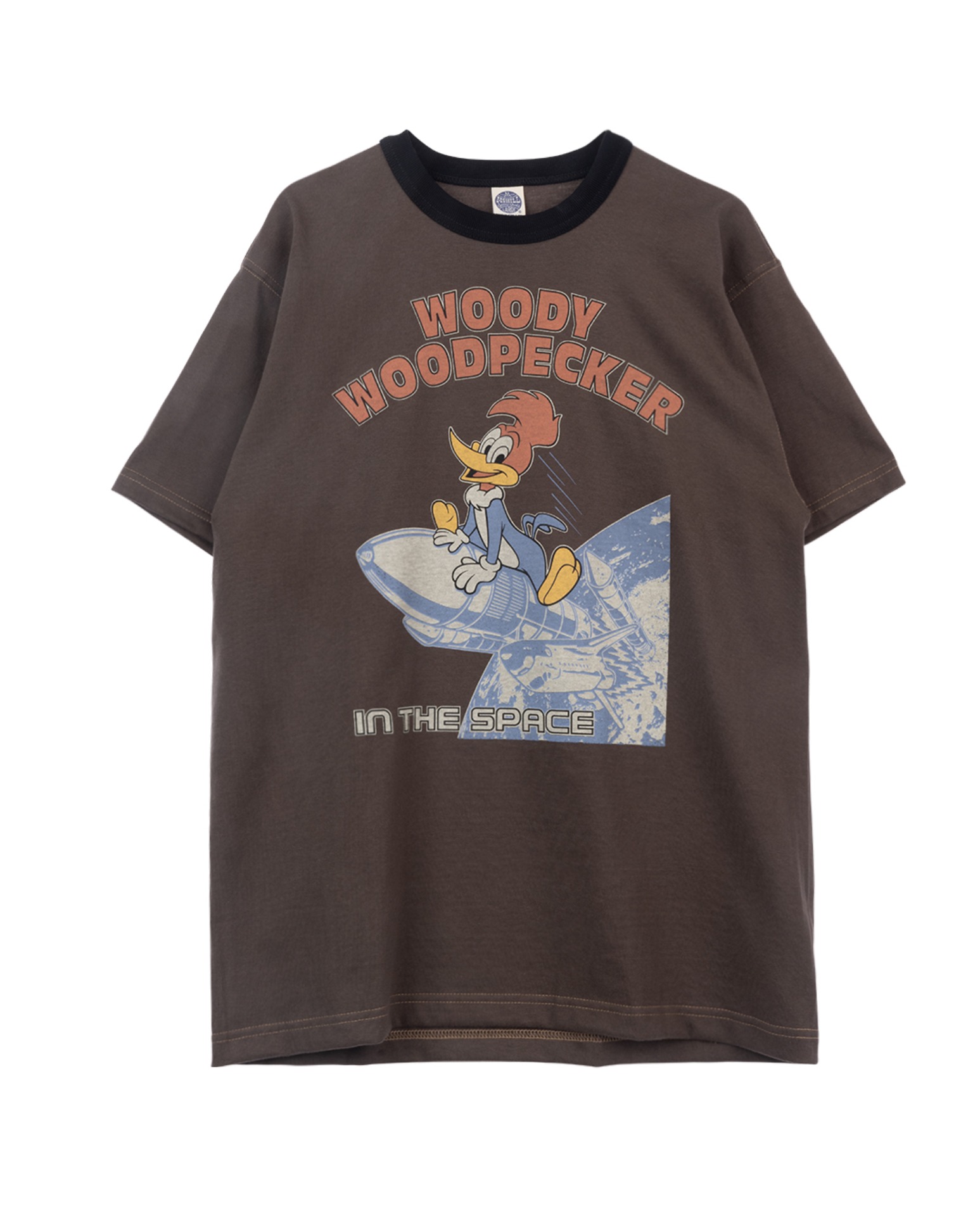 TMC2408 WOODY WOODPECKER TEE &quot;WOODY WOODPECKER IN THE SPACE&quot;(Charcoal)